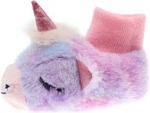 Unicorn dieren pantoffel-kinderen-multi-sok-maat 23