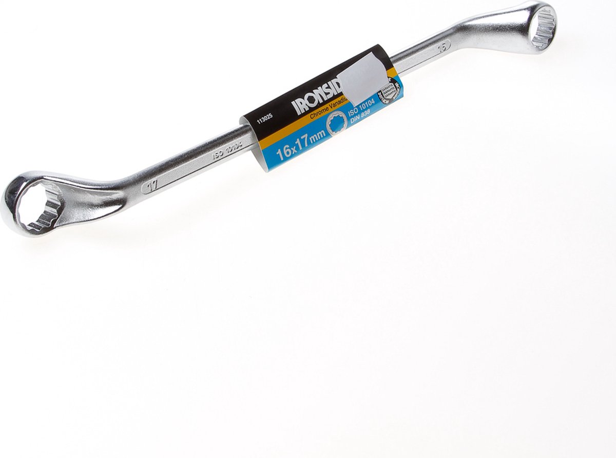 Ironside Ringsleutel 16/17 mm – Chroom-Vanadium Professioneel Gereedschap