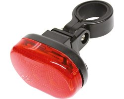 Dresco Achterlicht Fiets 3 Led's | Fietsverlichting led | Achterlicht met Batterij en Knipperlicht