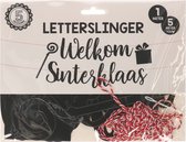 Doodadeals® | Letterslingers Welkom Sinterklaas | 1 meter 5 meter touw