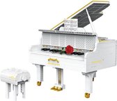 Monoro Grand Piano Modelbouwpakket - High-Tech - met App - Bespeelbare Toetsen - Bluetooth - DIY - 2745 pcs - Cadeau - Wit