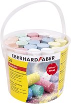 Eberhard Faber EF-526520 Stoepkrijt Glitter 20 Stuks In Emmer