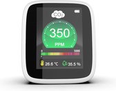 B-care CO2 Meter – Luchtkwaliteitsmeter – Co2 Monitor - CO2 Meter Binnen - Temperatuurmeter- Luchtvochtigheid – Luchtbevochtiger - Luchtreiniger - Infrarood Sensor - Draagbaar – Compact en Mo