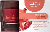 6 stuks Bolsius geurglas granaatappel - pomegranate geurkaarsen 50/80 (13 uur) True Scents