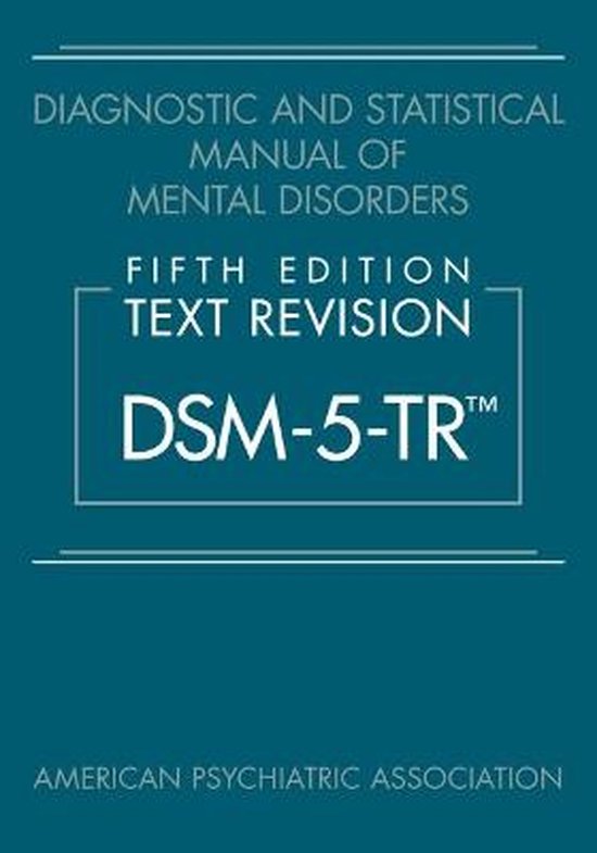 Foto: Diagnostic and statistical manual of mental disorders fifth edition text revision dsm 5 tr 