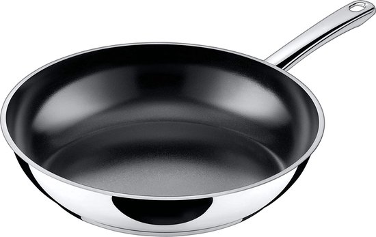 Silit Passion Black kookpan 24cm, glazen deksel, braadpan 4,4l, Silargan functionele keramiek, pot inductie, zwart