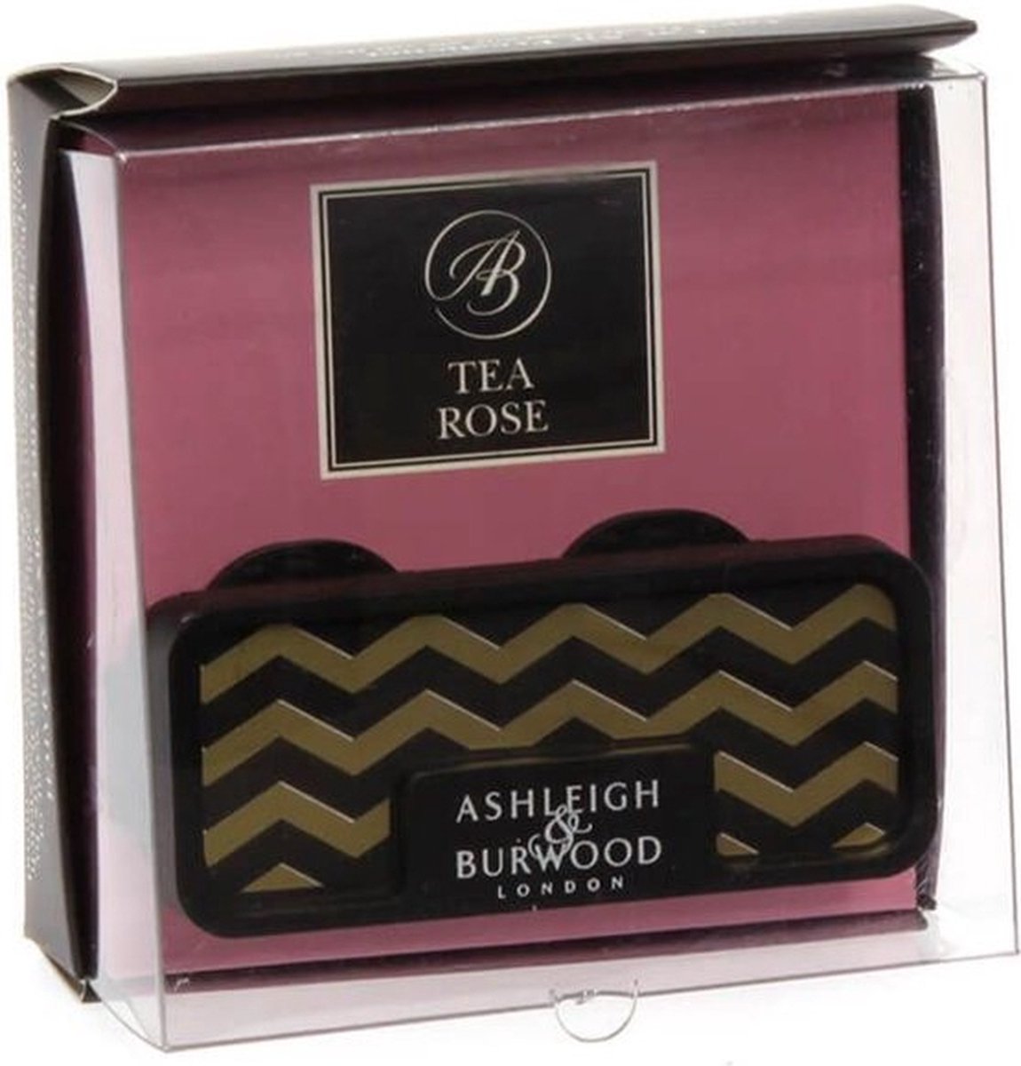Luxe Autoparfum | Car Freshener Tea Rose - roos lelie hyacint geranium - met Navulling - Ashleigh & Burwood