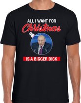 Putin All I want for Christmas fout Kerst shirt - zwart - heren - Kerst  t-shirt / Kerst outfit M