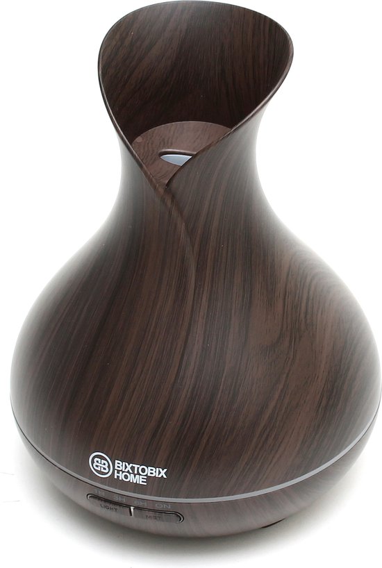 Aroma Diffuser 400 ml – Extra stil – Lange werking – Luchtbevochtiger – Vernevelaar – Geurverspreider – Zwart