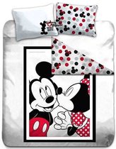 Mickey Mouse Dekbedovertrek Kiss  240x220 cm