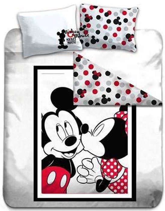 Mickey Mouse Dekbedovertrek Kiss  240x220 cm