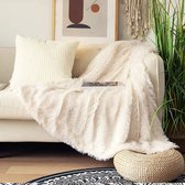 Pluizige Extra Faux Fur Fleece Deken | Shaggy Deken | Throw Blanket |  Zacht & Warm | 120x180 cm | Bed | Sofa | Woonkamer | Slaapkamer