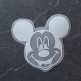 Mickey Mouse heat transfer reflective voor kleding | Disney sticker | strijkapplicatie reflecterend zilver voor t-shirt, trui, hoodie, sweater | DIY custom kleding kids | zelf aanb