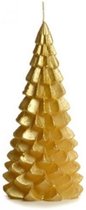 Kerstboomkaars Gold Silkshiny Varnish large - Rustik Lys 42 branduren 20 cm.