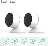 LuxuryLiving - Huisdiercamera Infrarood voor binnen met wifi - Hondencamera / Petcam - Bewakingscamera - met App voor Telefoon -1080P - 1 Stuks