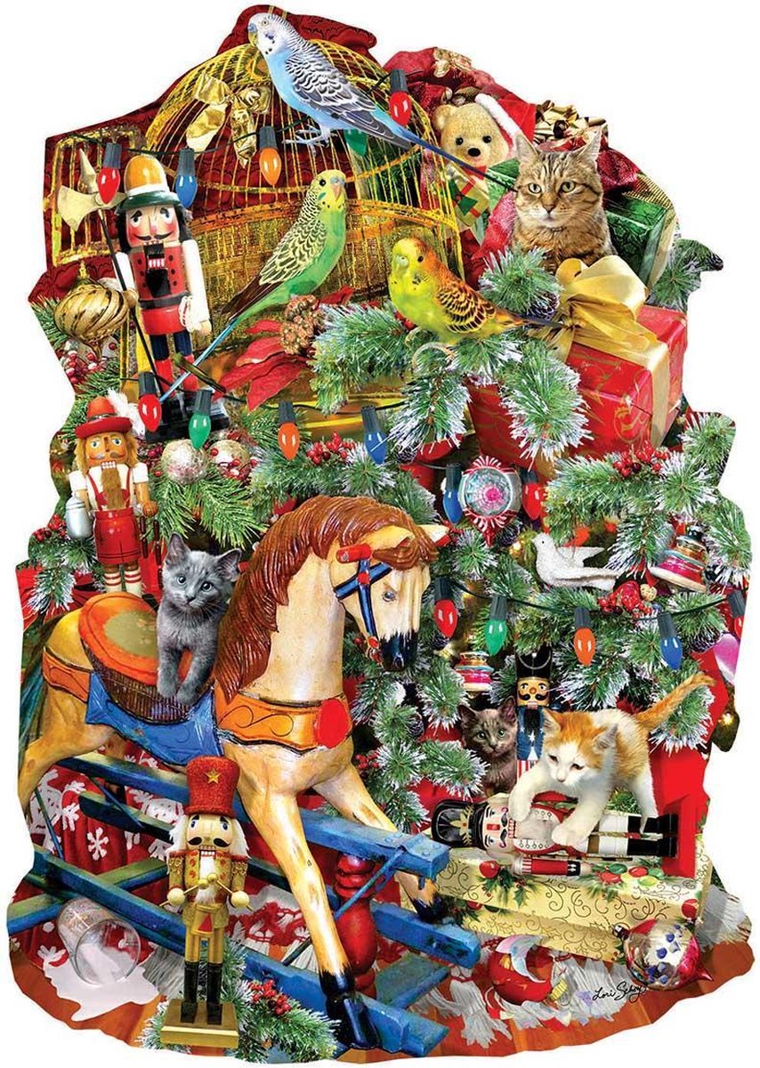 Legpuzzel - Contourpuzzel - 1000 stukjes - Kerstmis - Holiday Havoc- SunsOut Puzzel