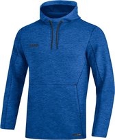 Jako Premium Basics Sweater Met Kap - Royal Gemeleerd | Maat: 4XL