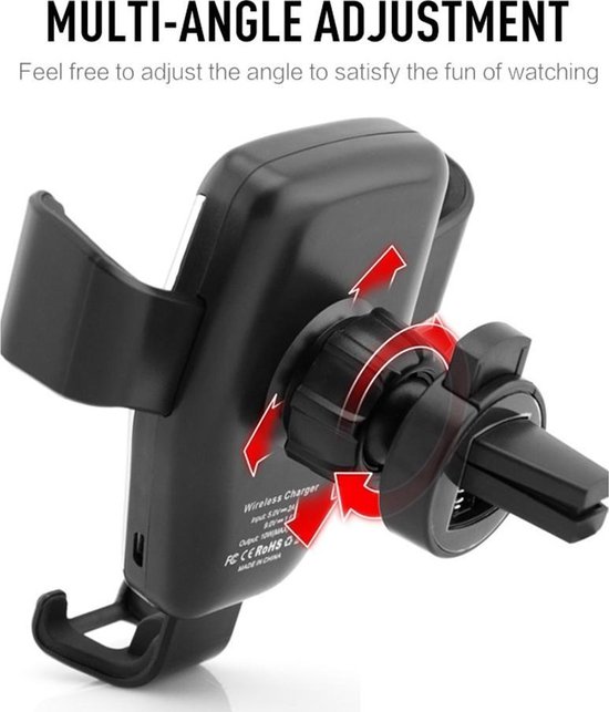 Draadloze QI Auto Snel Oplader Voor Telefoon Telefoon Draadloos Opladen Auto...