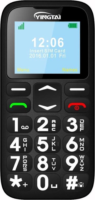 Telefoon Met SOS Knop - Telefoon Voor Senioren - Grote Toetsen - Mobiel - |  bol.com