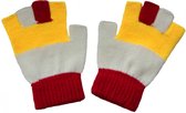Oeteldonk handschoenen - Carnaval Den Bosch - Rood/Wit/Geel - 25 paar