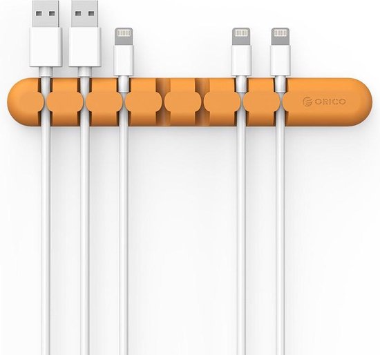 Organiseur de câbles pour 7 câbles Orange - Retrait de câbles -  Serre-câbles - Gestion... | bol.com