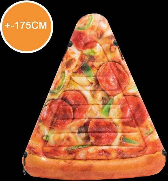Opblaas pizza luchtbed, inflatables, luchtbed pizza - 175 cm - 1 stuk |  bol.com
