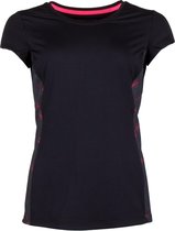 Sjeng Sports Sportshirt - Maat M  - Vrouwen - zwart/grijs/roze