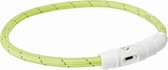Trixie halsband USB Flash Lichtgevende Buis, M–L: 45 cm/ø 7 mm, groen