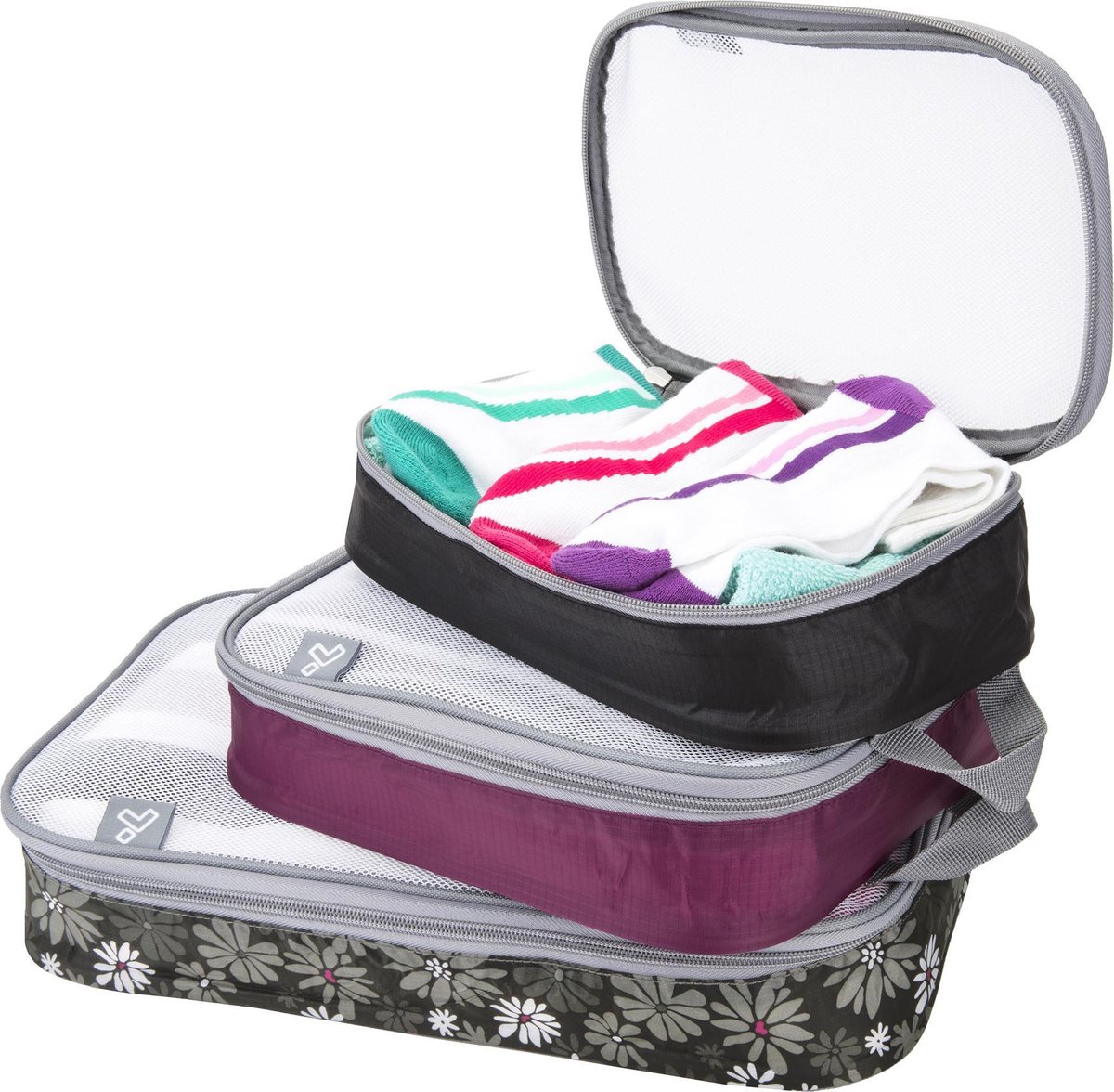 Travelon Packingcube - Ruimtebesparing - Opbergruimte - 3 maten - Kofferorganizer