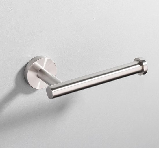 Bij elkaar passen Wierook kam DesignX Toiletrolhouder RVS - Zilveren WC Rolhouder - Hangend - Chroom -  Toiletpapier... | bol.com