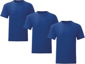 Senvi 3 pack T-Shirts Ronde hals - Maat M - Kleur: Kobalt Blauw