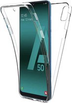 Coque antichoc 360° pour Samsung Galaxy A50 - TPU transparent - Protection avant et arrière - Housse de Protection écran - (0.4mm)