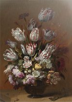 Stilleven met bloemen | Hans Bollongier | Aluminium | Schilderij | Wanddecoratie | 40 x 60
