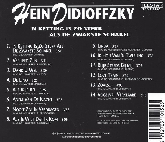 Hein Didioffzky - Een Ketting Is Zo Sterk Als de Zwakste Schakel, Hein  Didioffzky | CD... | bol.com