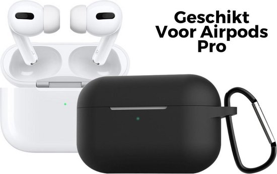 Apple Airpods Pro Siliconen Case Hoesje - Beschermhoes - Zwart - Pless®