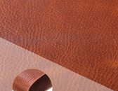 Bruin zacht leer 60X30 cm Echt leer kleur bruin
