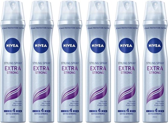 bol.com | Nivea Haarlak Extra Strong Styling Spray - 6 x 250 ml