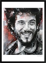 Bruce Springsteen 'the Boss' schilderij (reproductie) 51x71cm