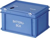 Batterijbox blauw 20 liter 40x30x23,5cm - Inzamelbox voor lege batterijen