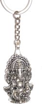 Ganesha Boeddha olifant Sleutelhanger / Budha Sleutelhanger / Hindu Sleutelhanger zilver