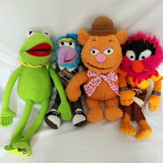 Kaal dek Anoi Knuffelpop 38 CM groot formaat De Muppet knuffel Kermit de kikker, Fozzie  Bear,... | bol.com