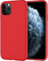 iPhone 11 Pro Hoesje Rood - iPhone 11 Pro Hoesje Rood Siliconen Case Hoes Cover