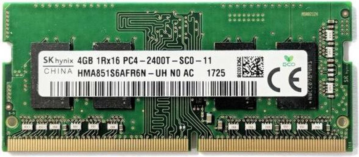 SK Hynix 4GB DDR4 Laptopgeheugen – 2400 MHz SODIMM | HMA851S6AFR6N-UH