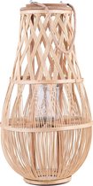 Beliani TONGA - Lantaarn - lichte houtkleur - Bamboehout