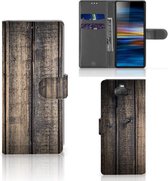 Smartphone Hoesje Sony 10 Book Style Case Steigerhout