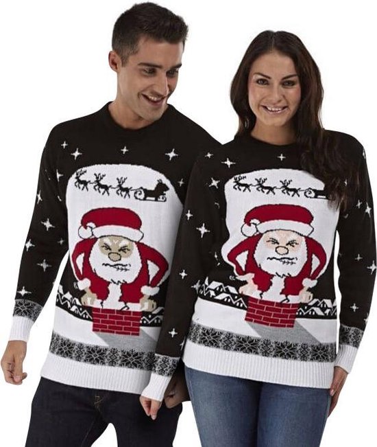 Foute Kersttrui Dames & Heren - Christmas Sweater "Kerstman Past Niet" - Kerst trui Mannen & Vrouwen Maat M