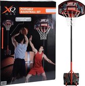 Basketbalset (in hoogte verstelbaar en verrijdbaar)