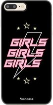 iPhone 7 Plus hoesje TPU Soft Case - Back Cover - Rebell Girls (sterretjes bliksem girls)
