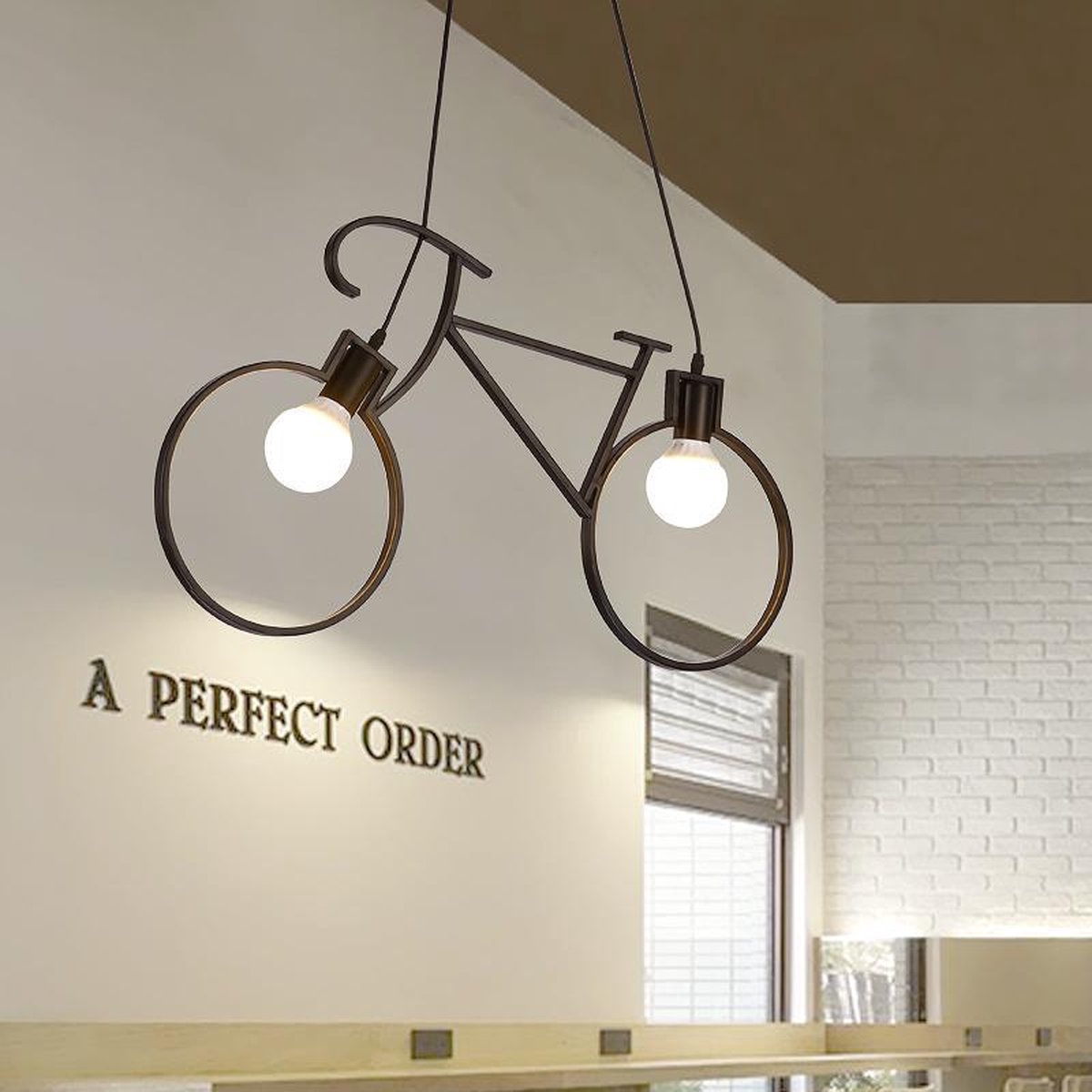 Industriële hanglamp fiets | bol.com