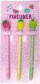 Summer fun pennen fruit set-van-3 K-5819043